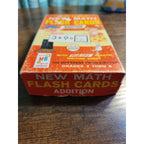 Vintage 1965 Milton Bradley New Math Flash Cards Addition #4591 Grades 2-6