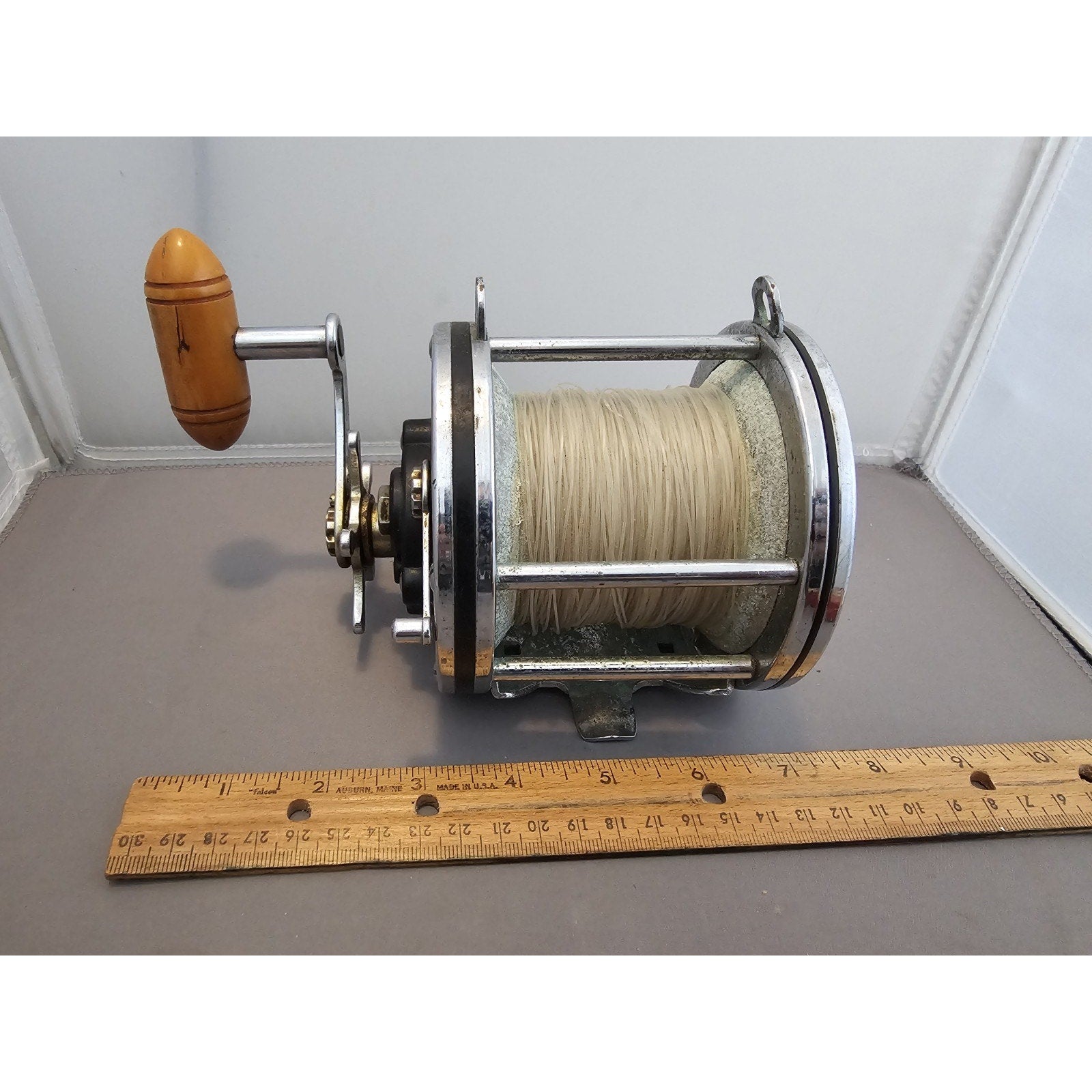 Vintage 1960's Penn Senator 6/0 114 Big Game Conventional Fishing Reel w/Wire