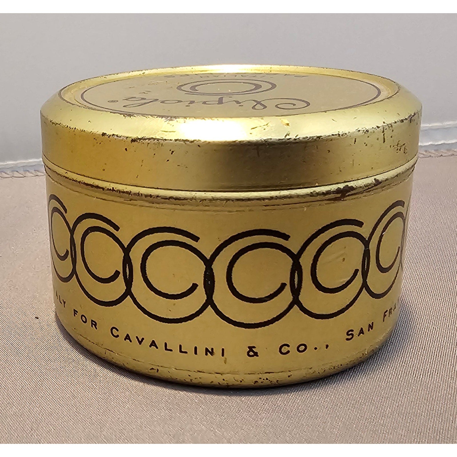 Vintage Gold Clipiola Italian Paper Clips Tin - Made in Italy for Cavallini & Co
