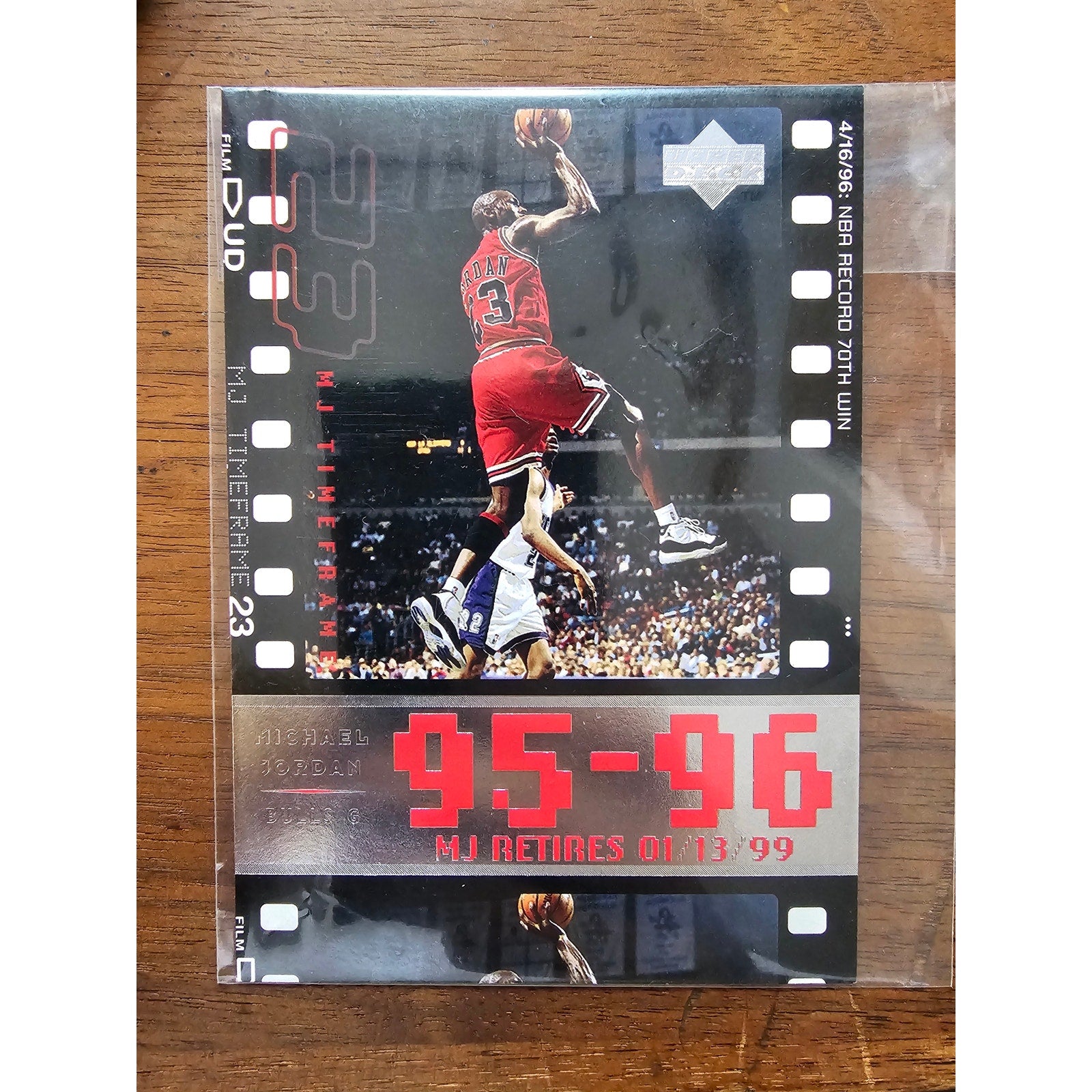 Michael Jordan 1999 Upper Deck #C11 - NBA Record 70th Win - MJ Retires - Jumbo