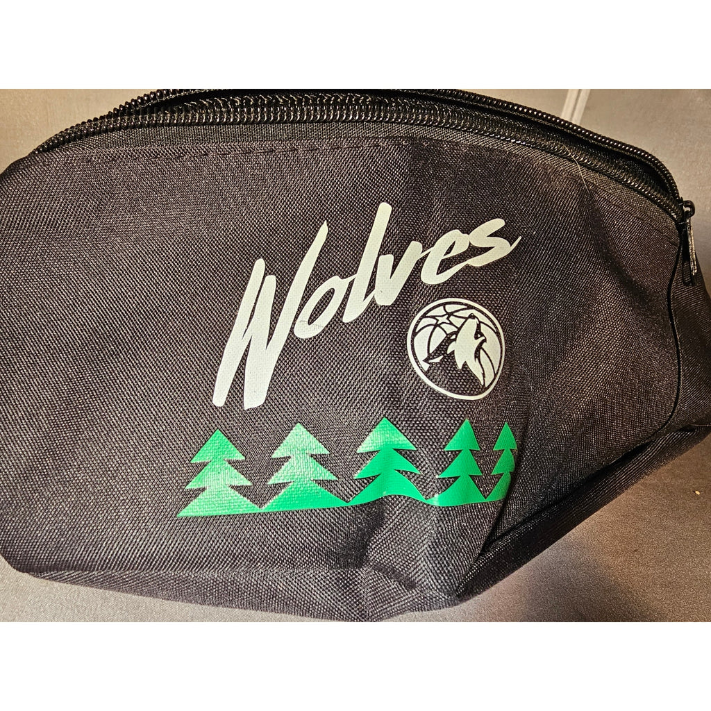 Minnesota Timberwolves SGA Black Fanny Pack w/Adjustable Waist - NBA