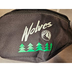 Minnesota Timberwolves SGA Black Fanny Pack w/Adjustable Waist - NBA