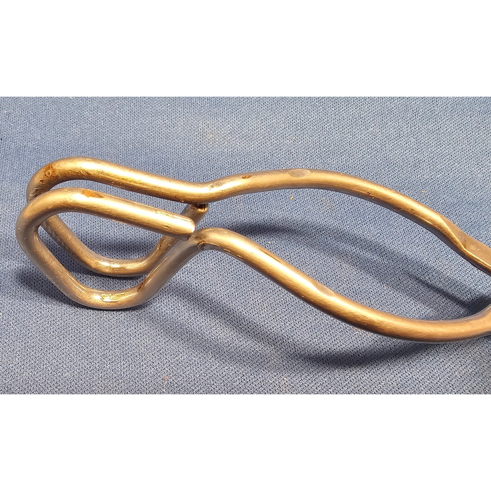 Vintage Ekco 8" (inch) Angled Stainless Steel Tongs - USA