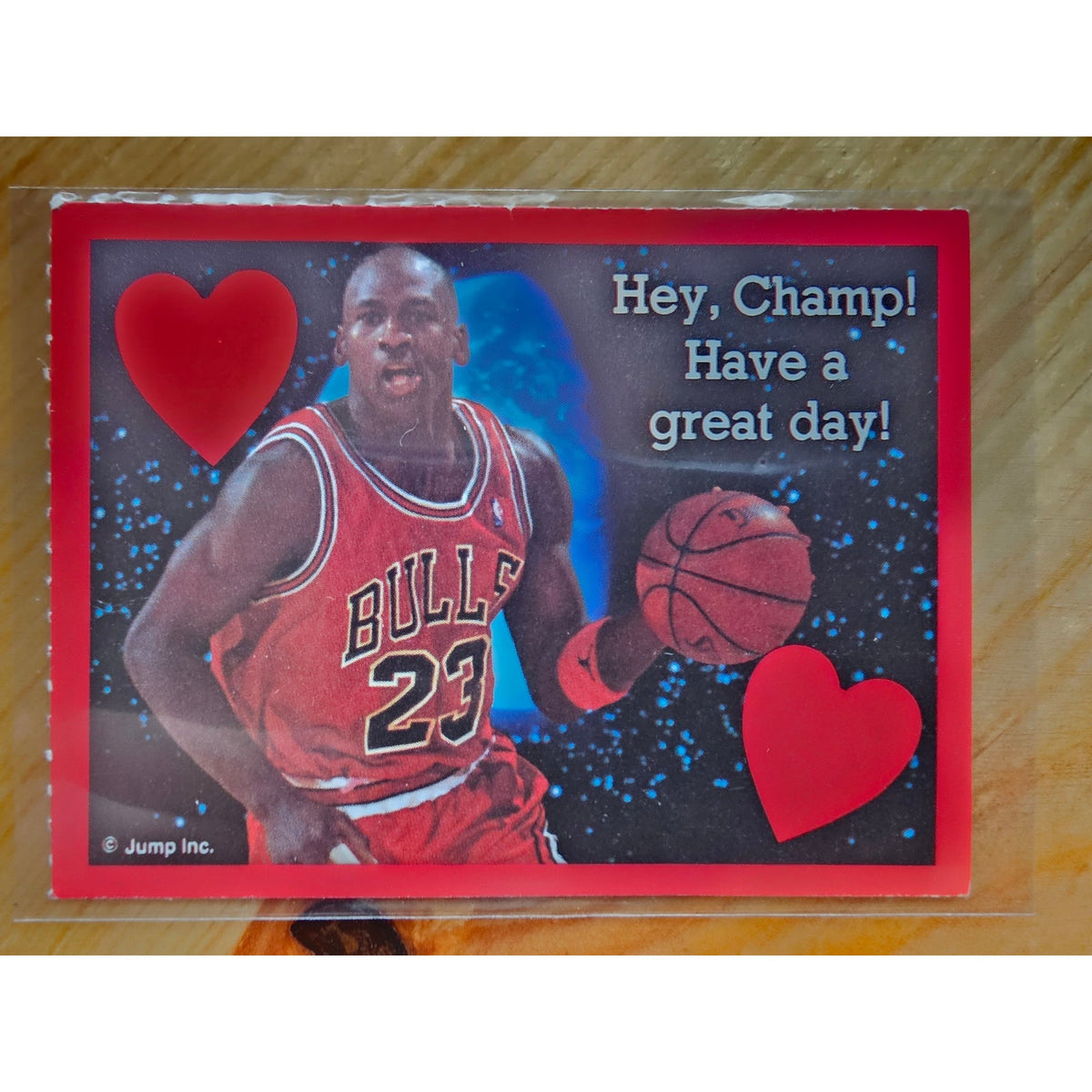 Michael Jordan 1991 Cleo Valentines - Jump Inc - NBA Properties - Hey Champ!