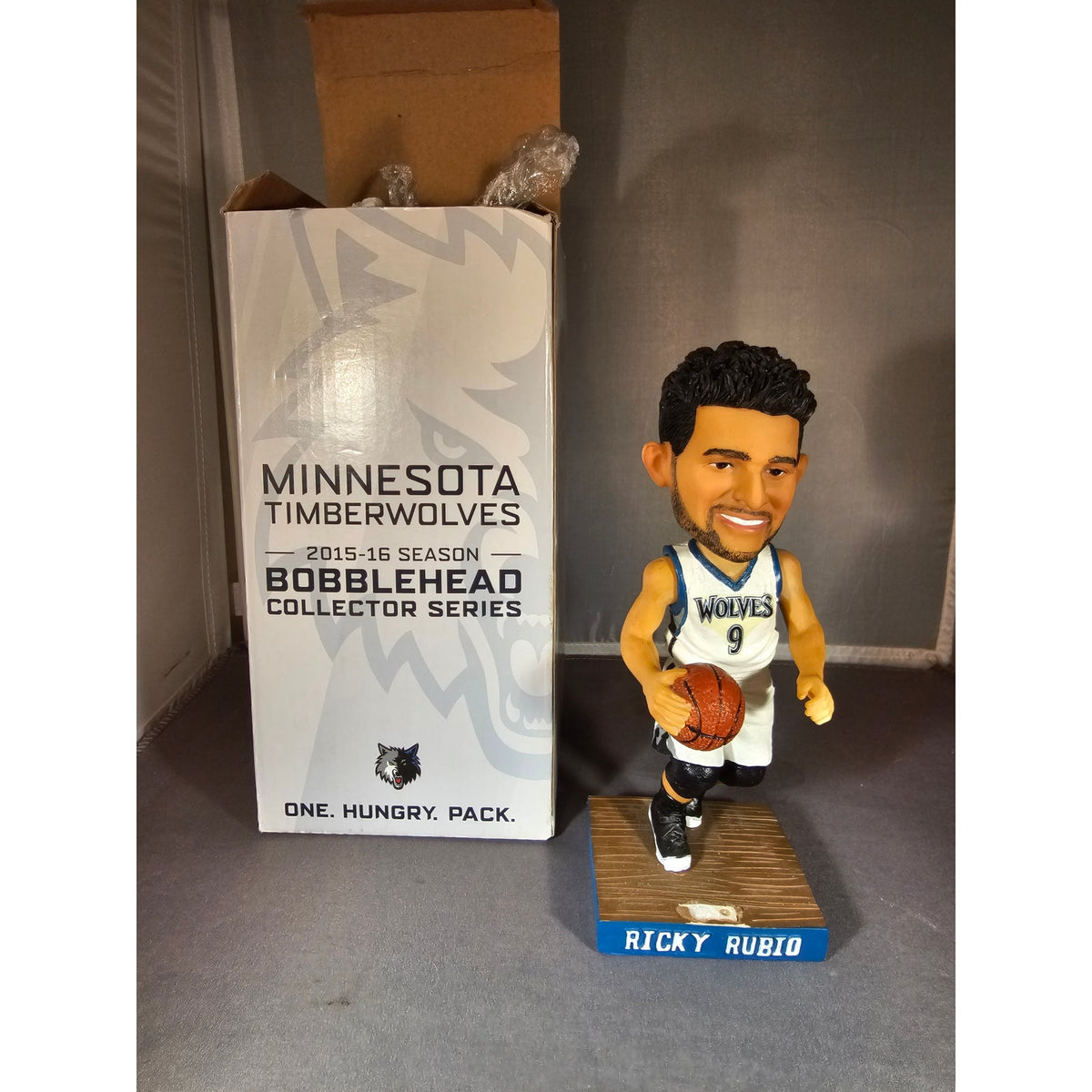 Ricky Rubio Cherry Berry Bobblehead Figure Minnesota Timberwolves SGA - 2015-16