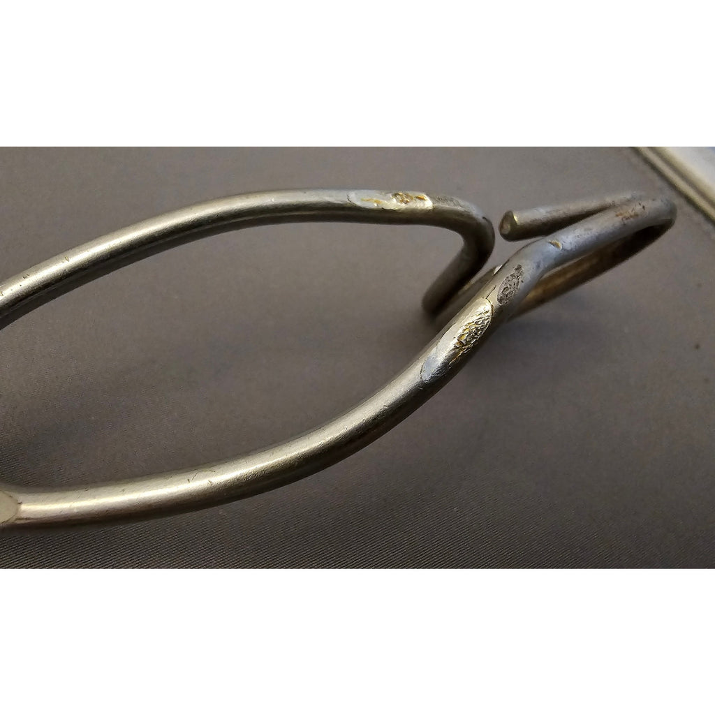 Vintage Ekco 8" (inch) Angled Stainless Steel Tongs - USA