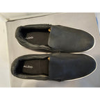 Aldo Black Slip On Loafers - Mens Size 44 (US 11) - Made in Italy - Never Worn