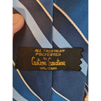 Vintage Custom Cravatieur WPL-10580 Men's Necktie - Blue w/Stripes - 53-1/2"