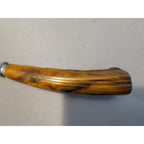 Vintage 2-Prong Stainless Steel Meat Carving Fork w/Antler Handle - 10” Length