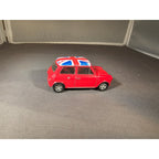 Welly No. 58242 - Red Mini Cooper 1300 w/Union Jack Flag on Roof - loose