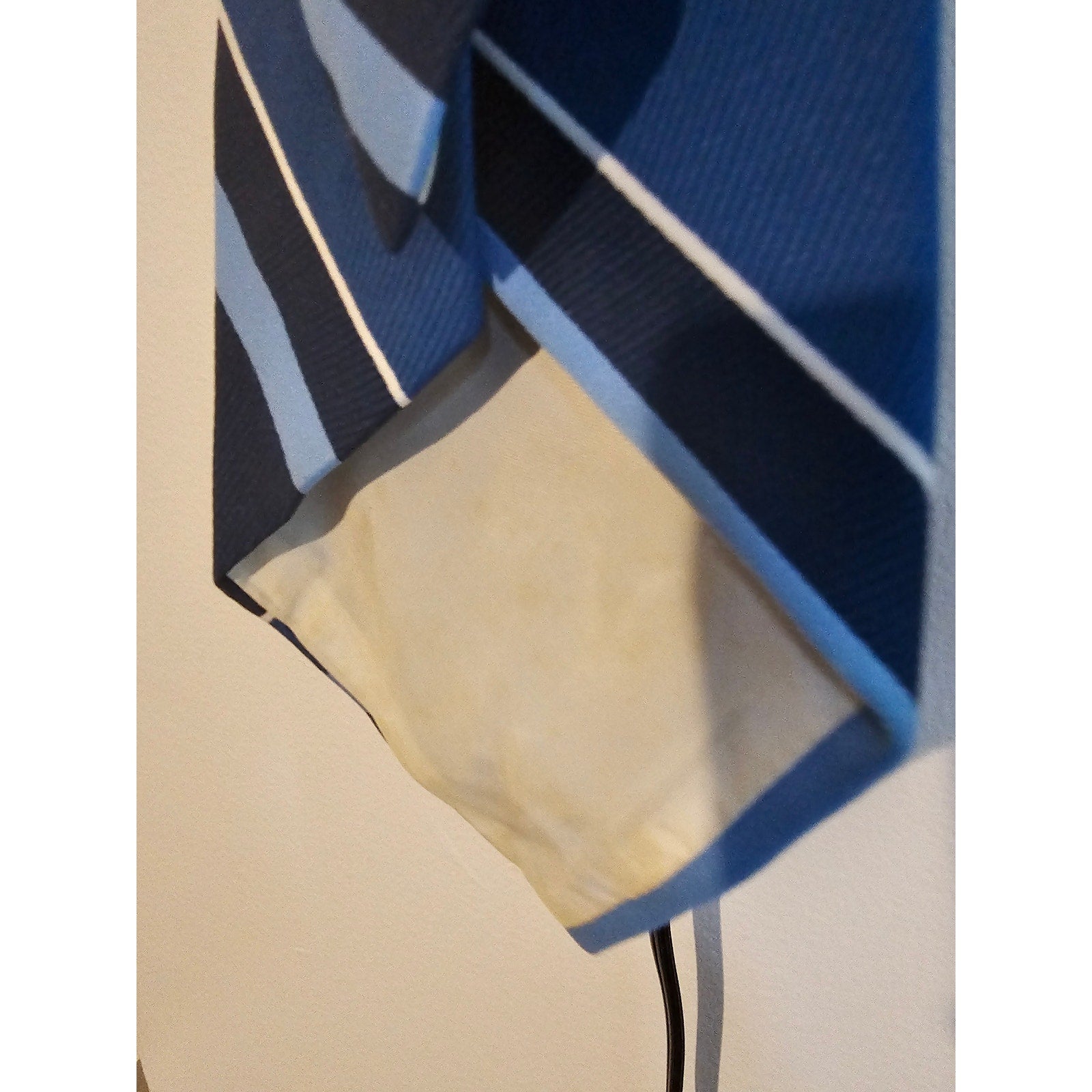 Vintage Custom Cravatieur WPL-10580 Men's Necktie - Blue w/Stripes - 53-1/2"