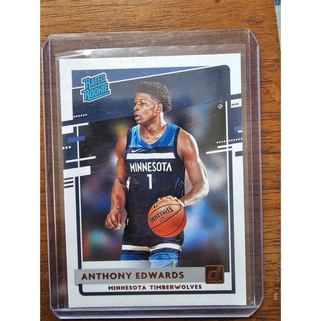 Anthony Edwards 2020-21 Donruss #201 - Bronze - Rated Rookie - Timberwolves