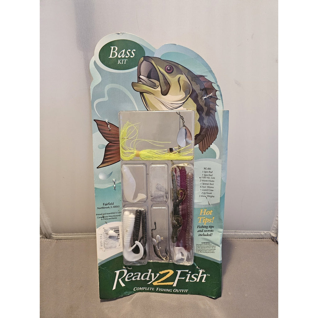 NOS Ready2Fish Bass Kit #TC-55 - Complete Fishing Outfit - 768-689