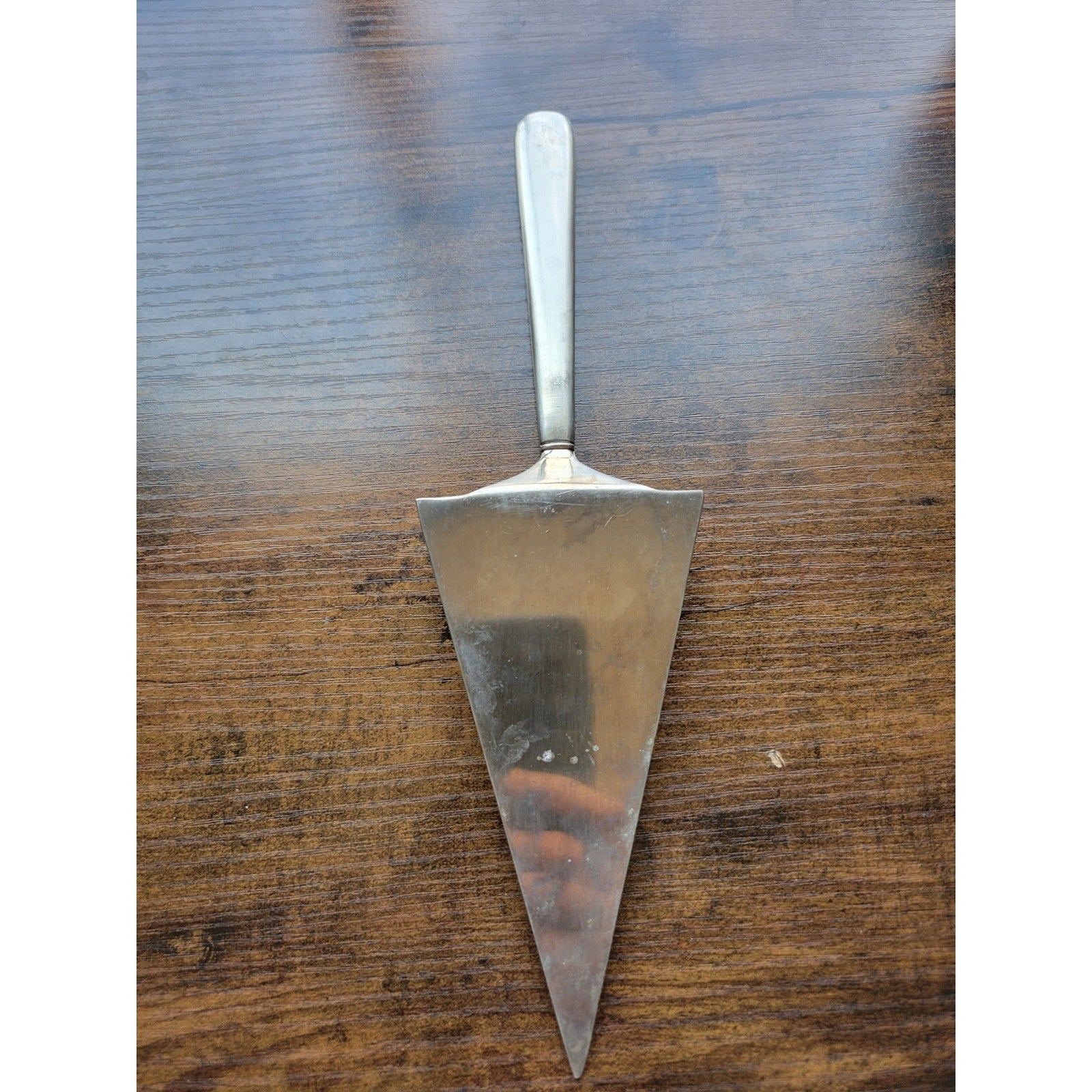 Vintage Stainless Steel Wedding Cake Server - "Love Forever" - I John 4:7