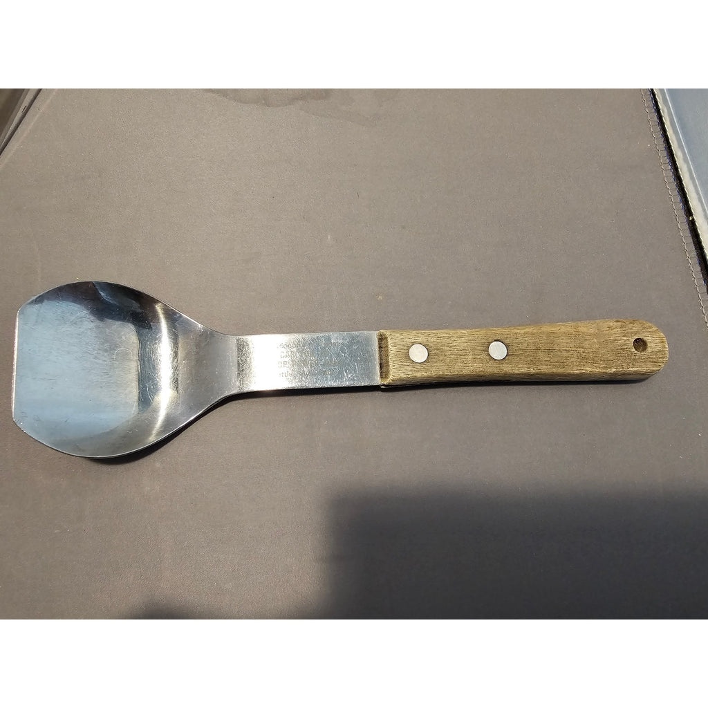 Vintage Vernco Stainless Steel Ice Cream Scoop w/Rivet Wood Handle - Japan