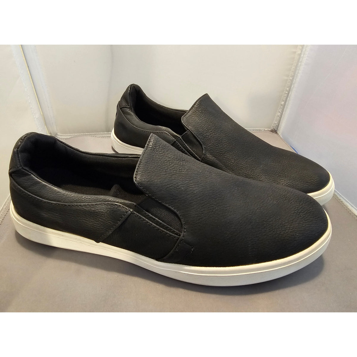 Aldo Black Slip On Loafers - Mens Size 44 (US 11) - Made in Italy - Never Worn