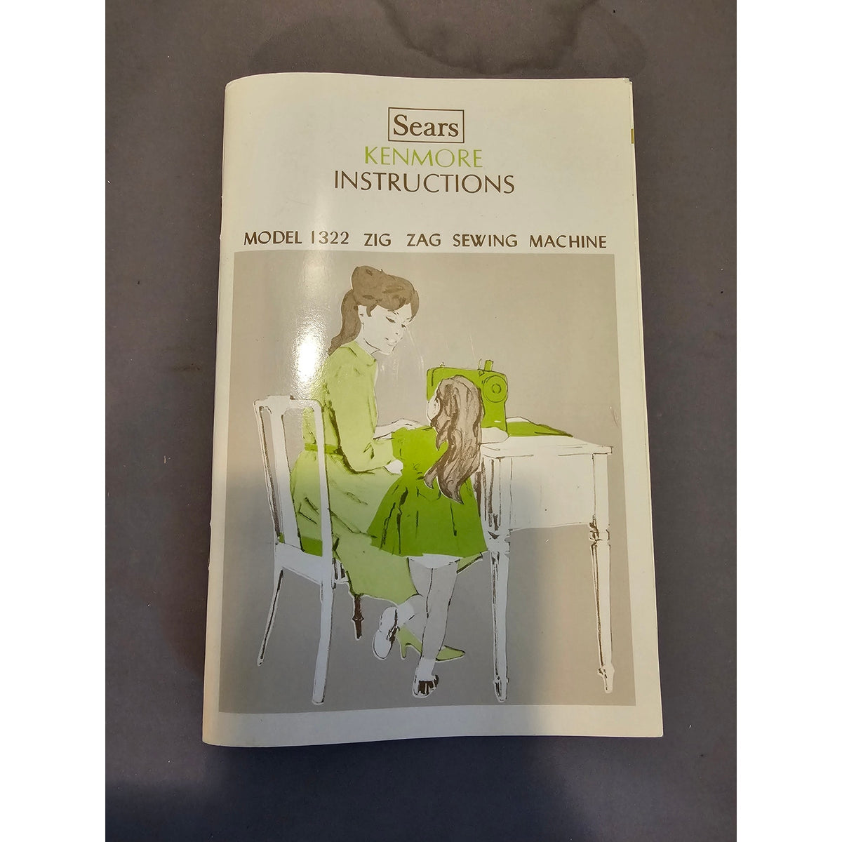Vintage Sears Kenmore Model 1322 Zig-Zag Sewing Machine Manual/Instructions