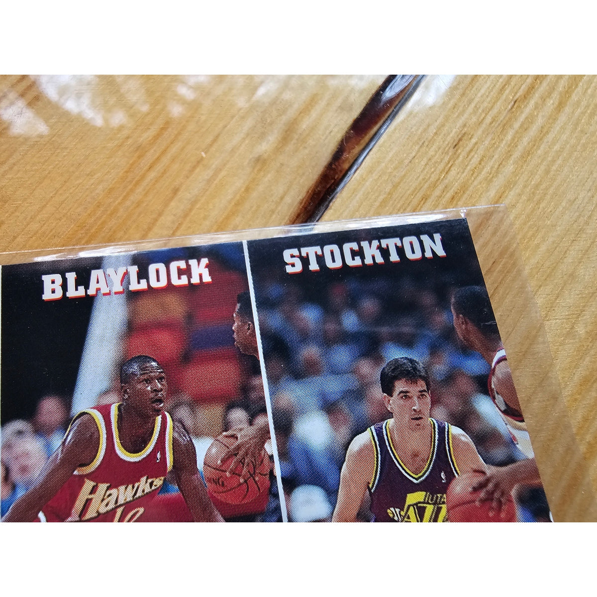 Michael Jordan 1993-1994 NBA Hoops #289 - League Leaders Steals - Stockton