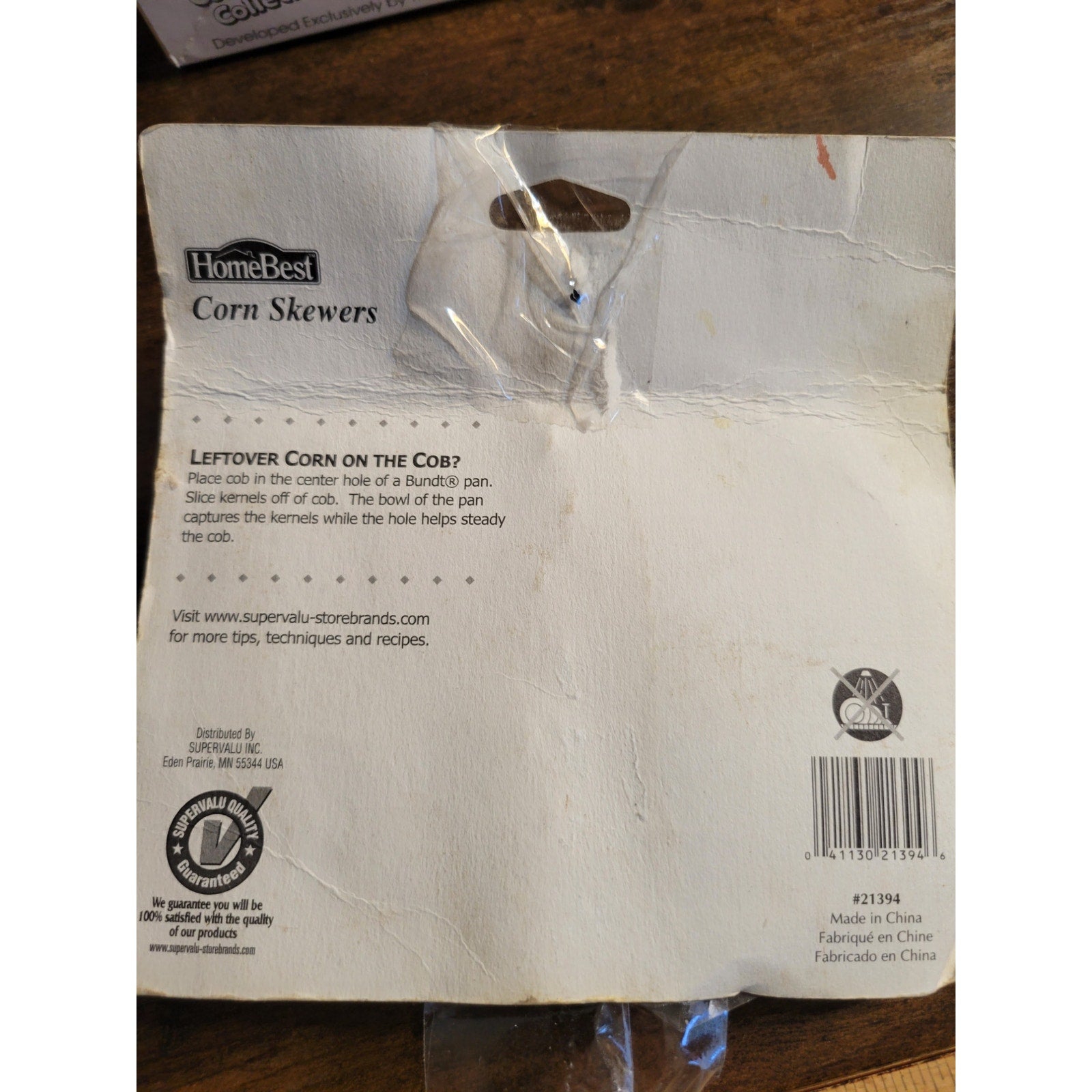 Vintage HomeBest 21394 Corn Skewers Set/6 in Package