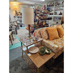 Beautiful Authentic Yellow Mid-Century Modern Sectional Sofa