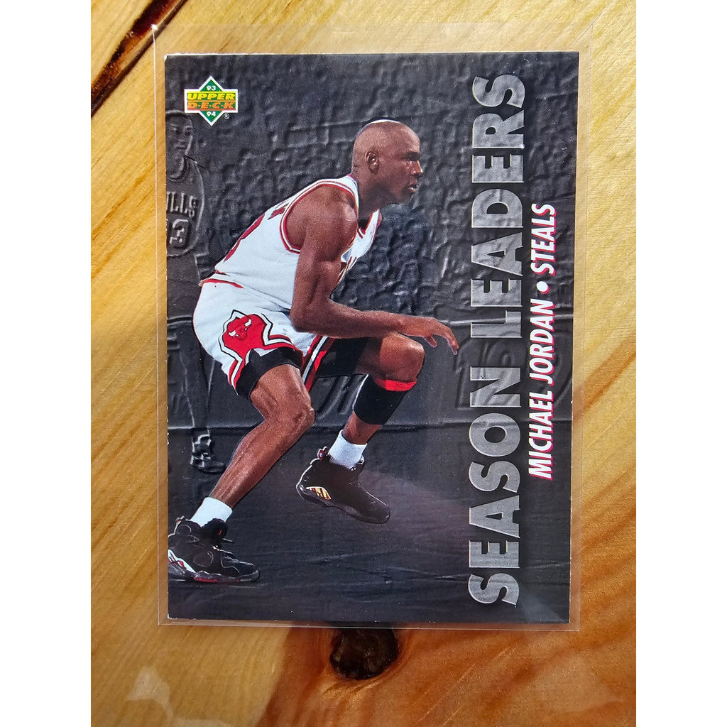 Michael Jordan 1993-1994 Upper Deck #171 - Season Leader Steals - Chicago - NBA