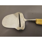 Vintage SPAR Norge Stainless Steel Cheese Slicer/Server - Antler Handle - Norway