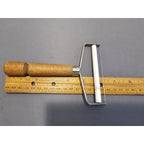 Vintage Cheese Slicer - 4" wide w/Wood Handle - Roller Style