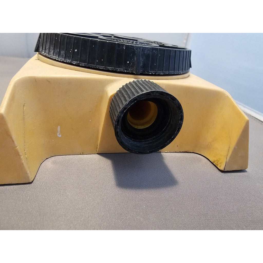 Vintage Nelson Adjustable 5-Settings Yellow Lawn Sprinkler