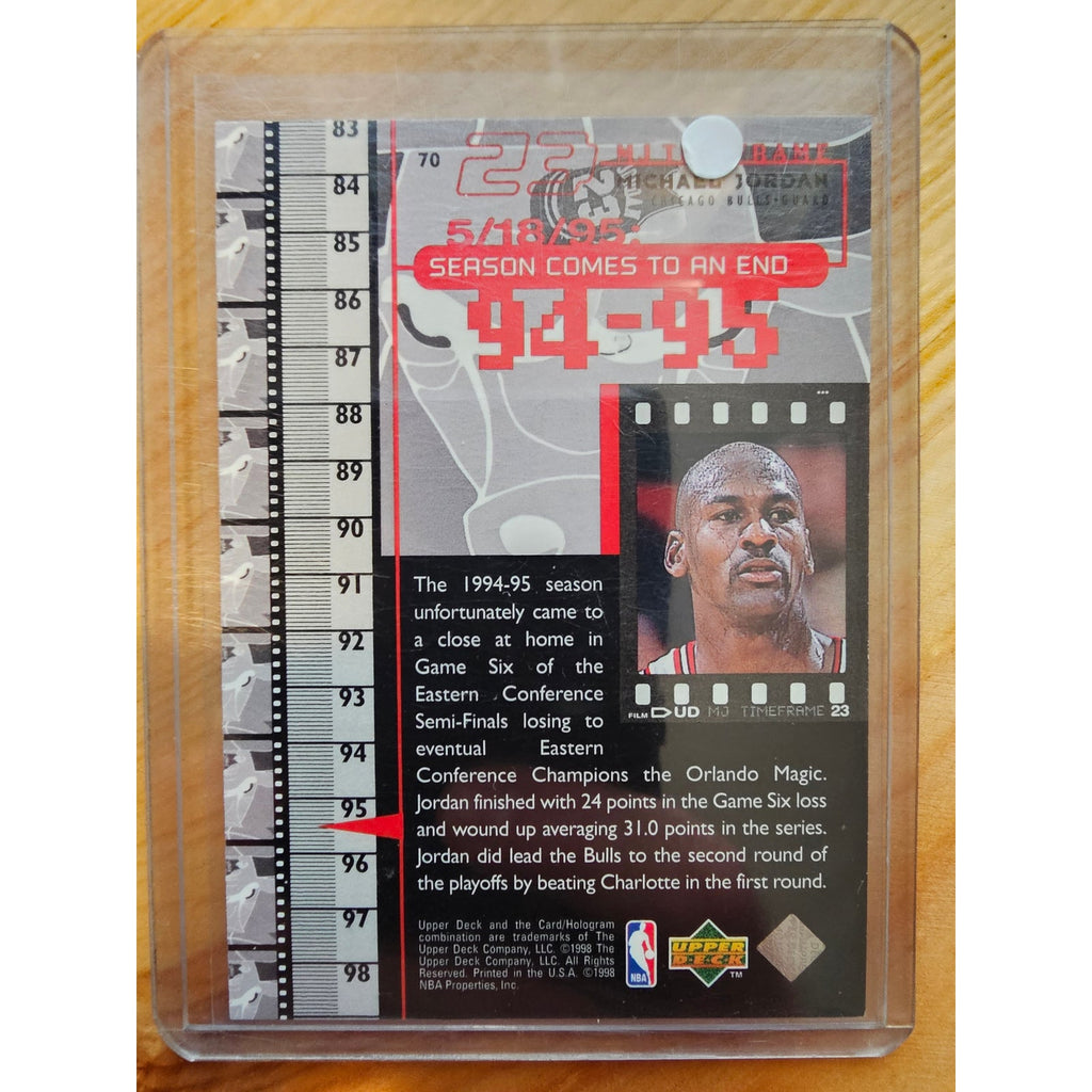 Michael Jordan 1998 Upper Deck Timeframe 23 #70 - Chicago Bulls - 94-95 - NBA