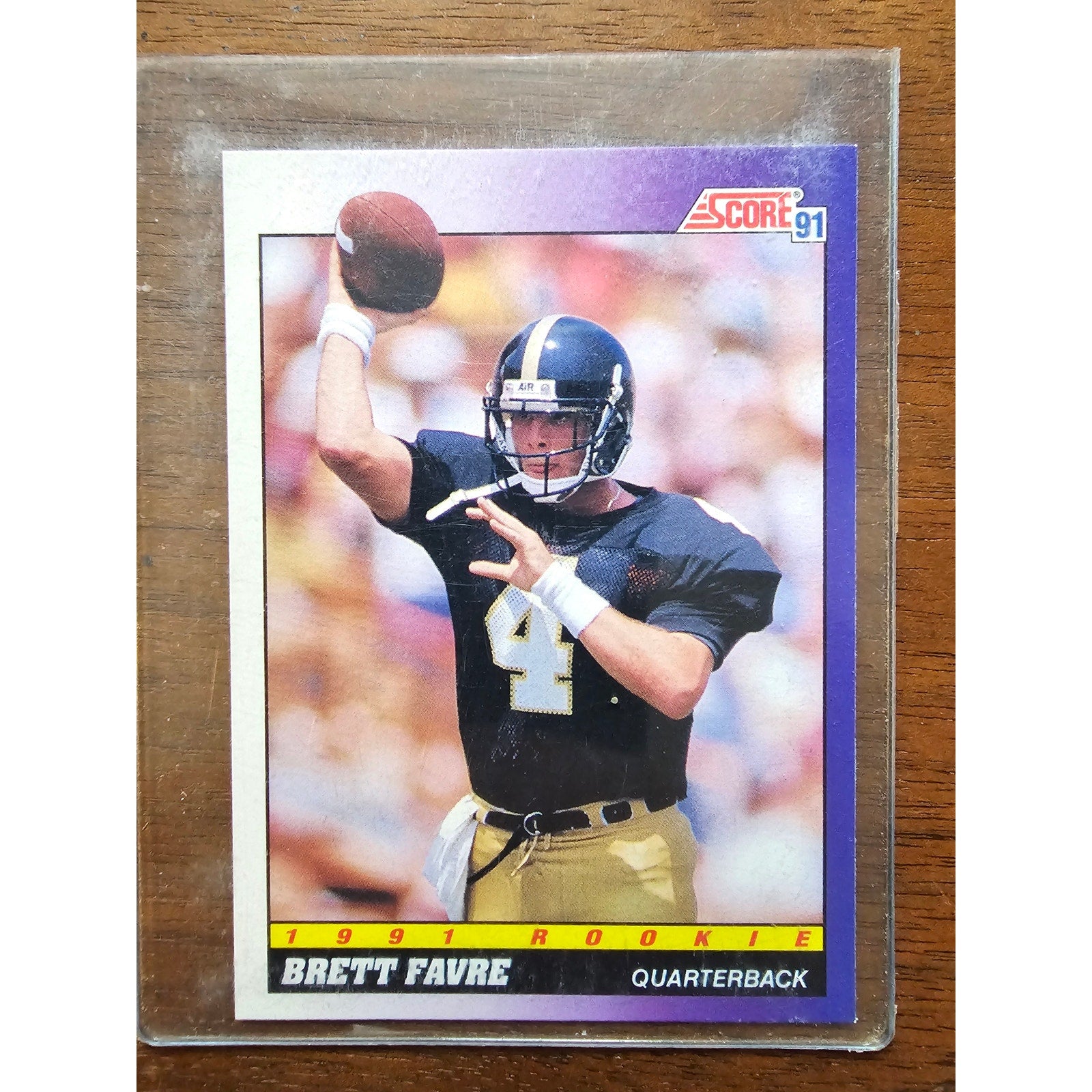 1991 Upper Deck #13 Brett Favre - Rookie - Falcons/Packers - NFL - Fresh Pull
