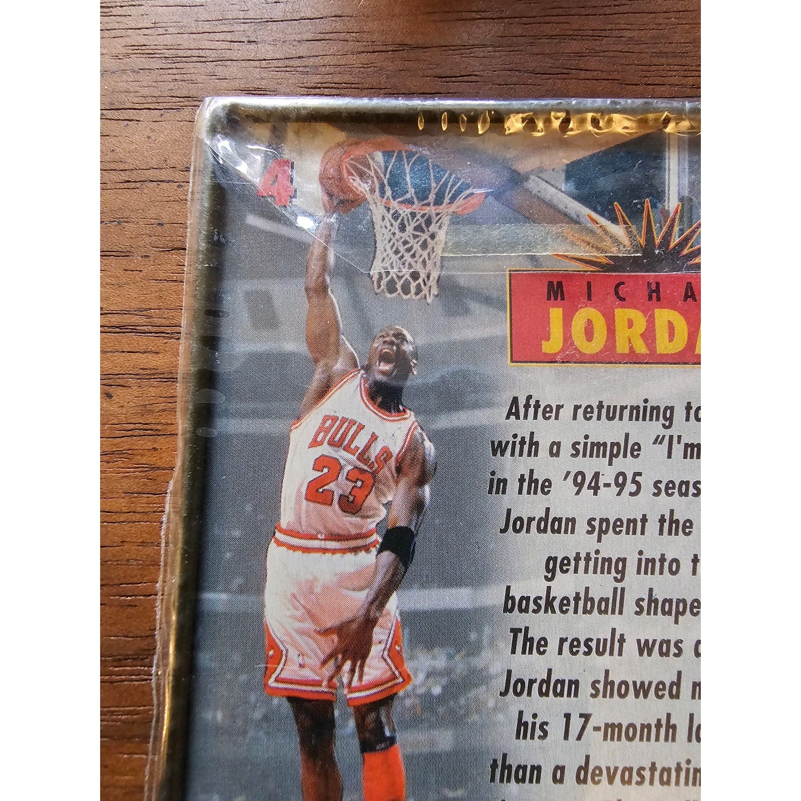 Michael Jordan 1996 Upper Deck All-Metal Collector Cards #4 - Chicago Bulls -NBA