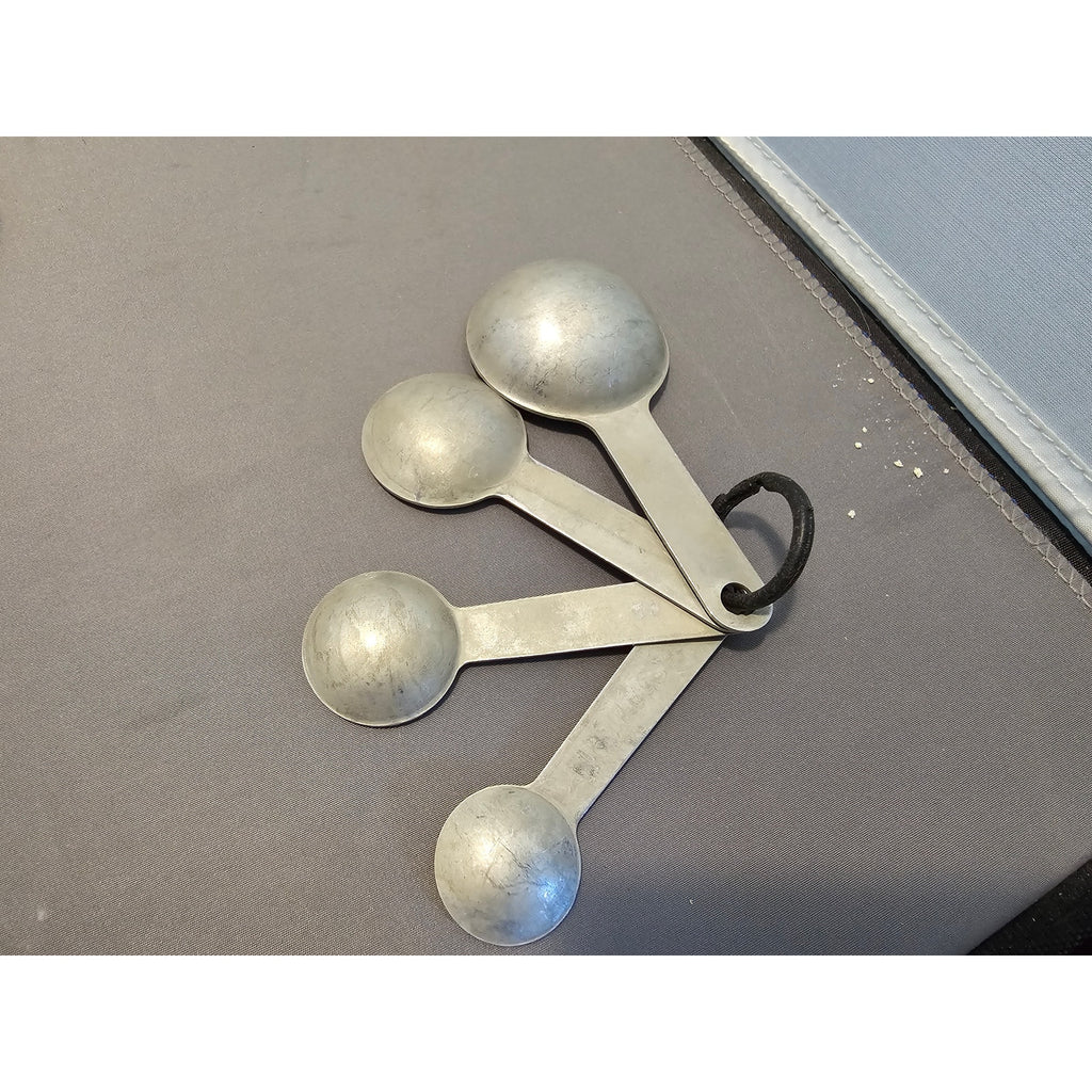 Set Of 4 Vintage Aluminum Measuring Spoons
