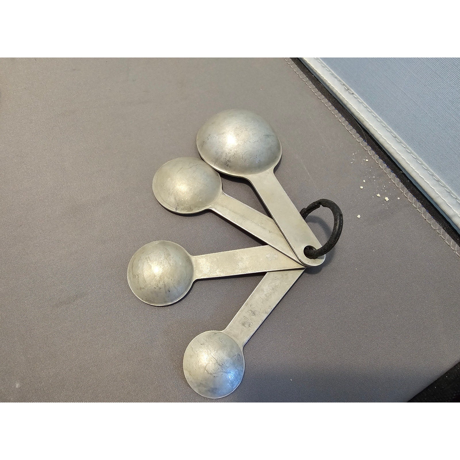 Set Of 4 Vintage Aluminum Measuring Spoons