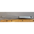 Figmint Stainless Steel Whisk w/Silver Handle - Whipping, Balloon, 9" - used