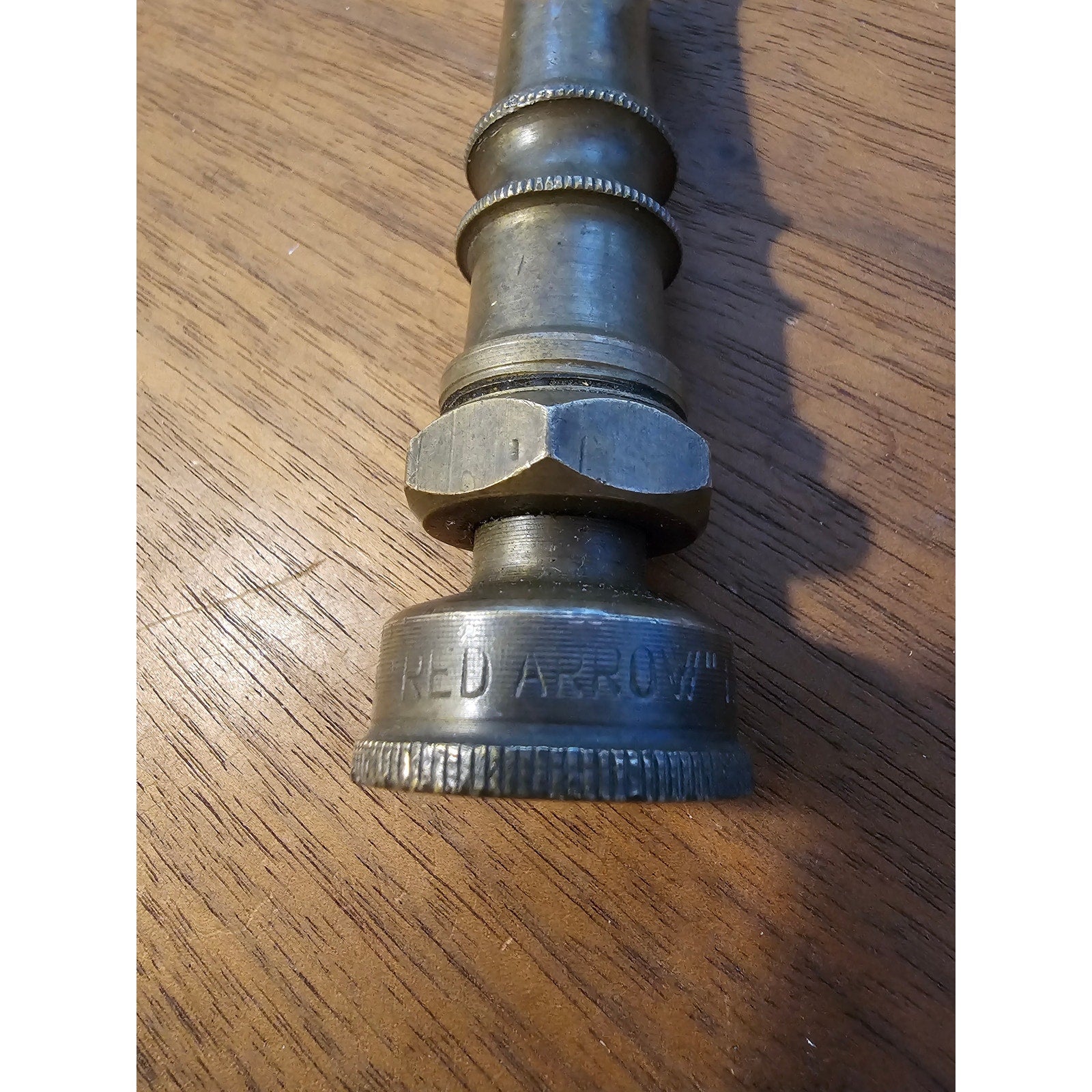 Vintage Red Arrow Brass 4 inch Garden Hose Screw-On Sprinkler Head Nozzle Italy