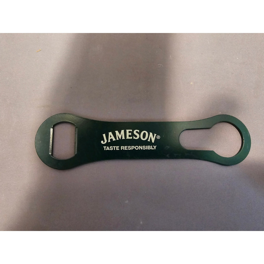 Vintage Green Jameson "Taste Responsibly" 7-1/2 in Bottle Opener