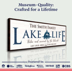 Personalized Lake Life Sign