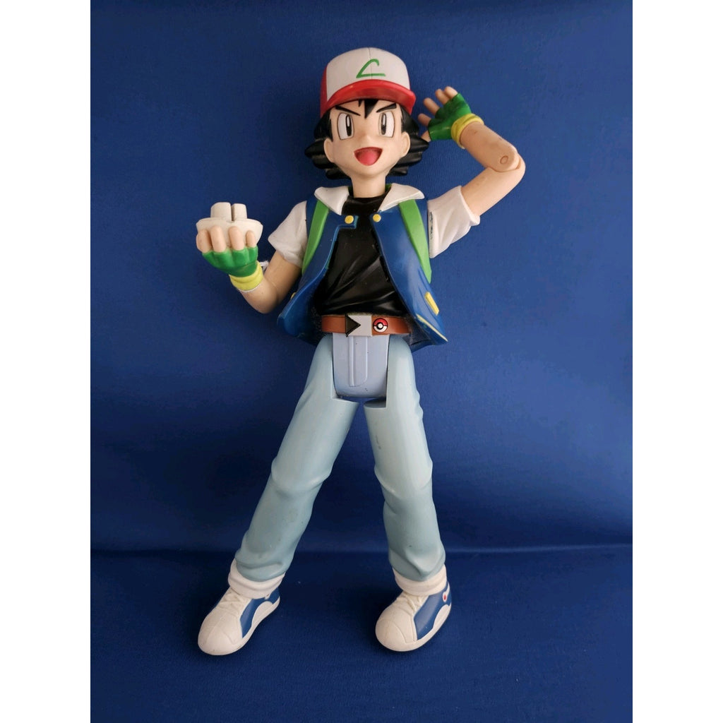 2001 Hasbro Pokemon Talking Ash Ketchum Think Chip 11.5" Action Figure