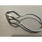 Vintage Ekco 7-3/4" (inch) Stainless Steel Tongs - USA