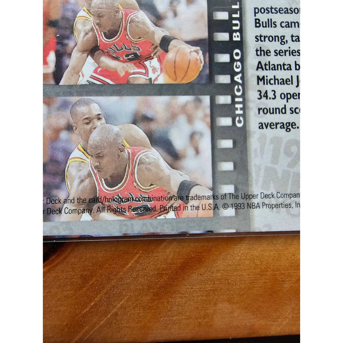 Michael Jordan 1993-1994 Upper Deck #180 -NBA Playoffs Highlights April 30-May 4