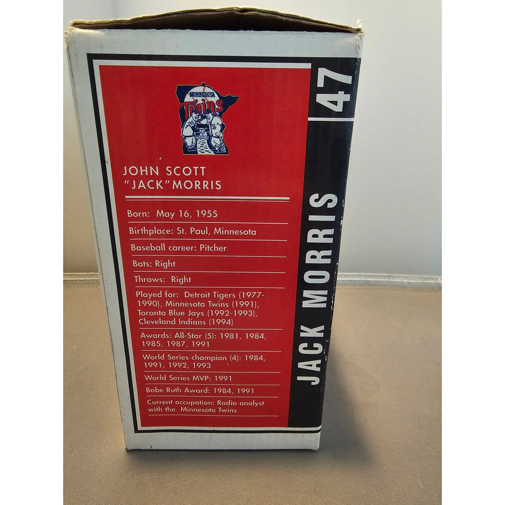 Jack Morris 1991 Minnesota Twins Bronze Statue - Bobble Dobbles Pepsi SGA w/Box