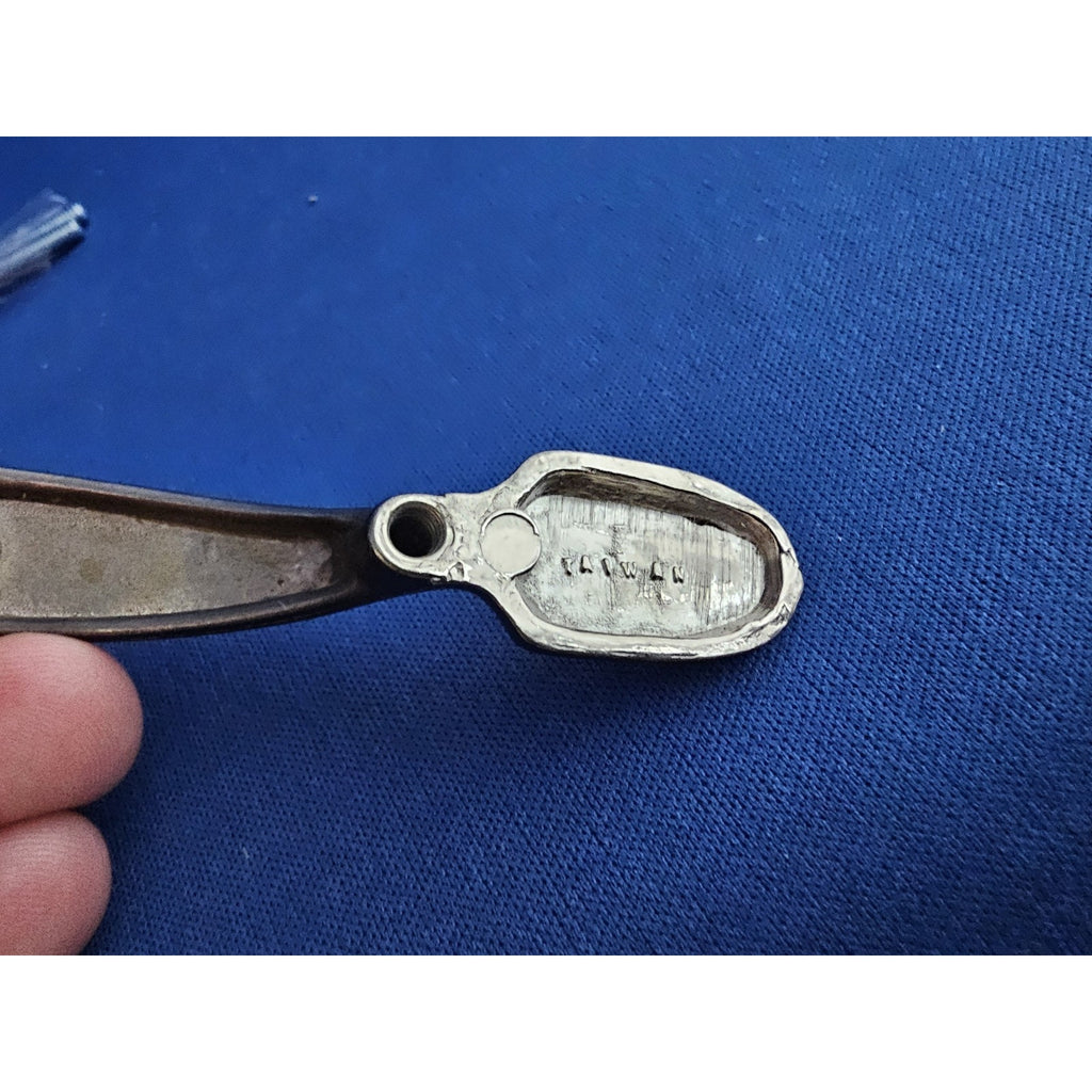 3 in. (76 mm) Center-to-Center Black Half-Round Foot Cabinet/Drawer Pull