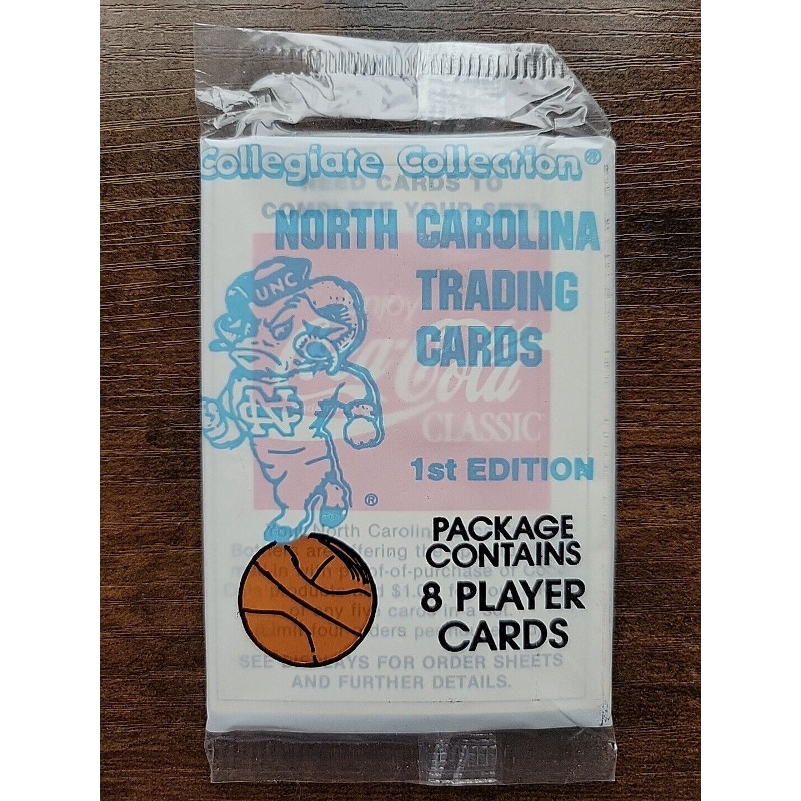 1989 Collegiate Collection North Carolina 8 Cards - Michael Jordan #65 on back