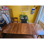Mid-Century Walnut Expanding, Drop-Leaf Dining Table - Seats up to 10