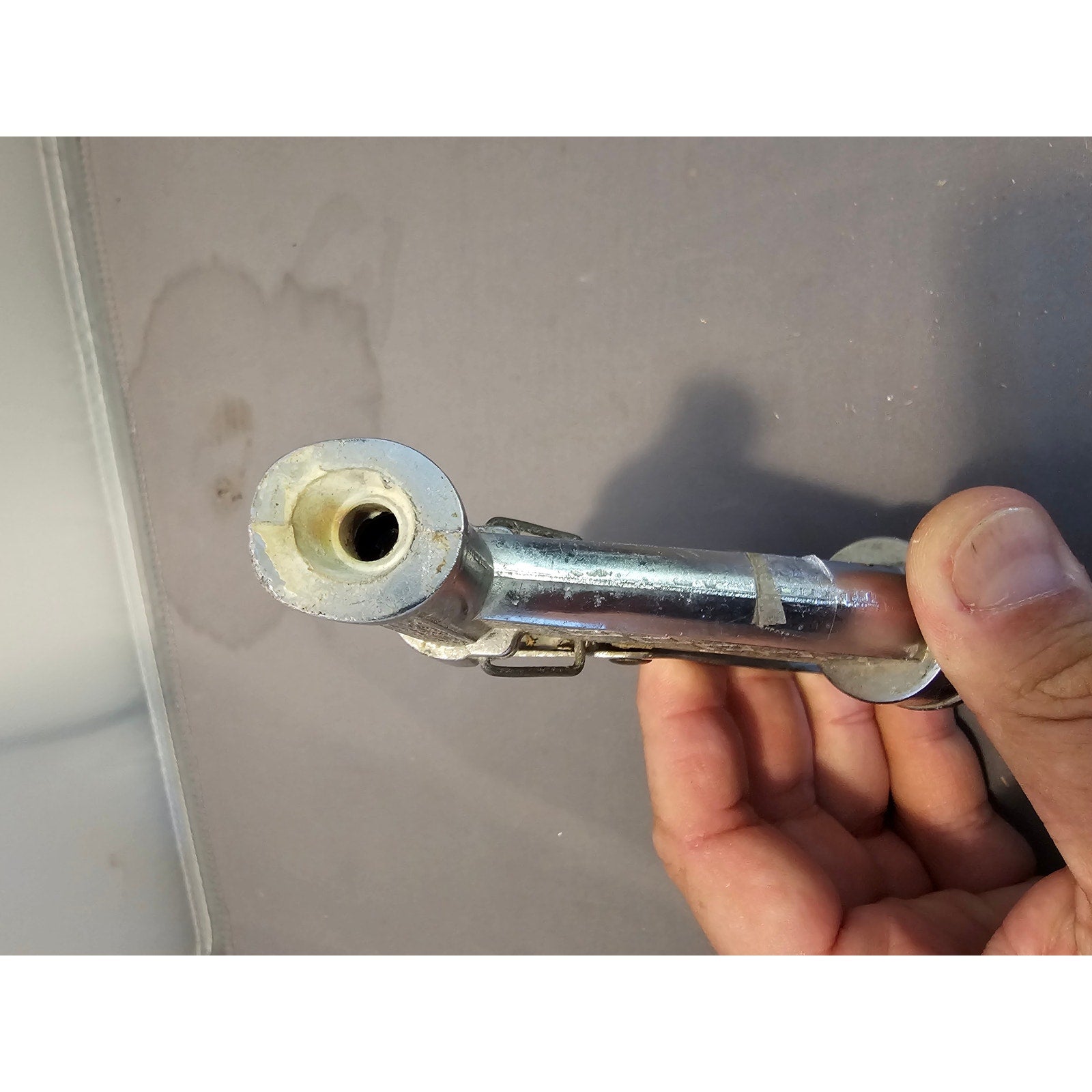 Vintage Metal Garden Hose Nozzle Sprayer - Water Gun for Hose Reel, Watering