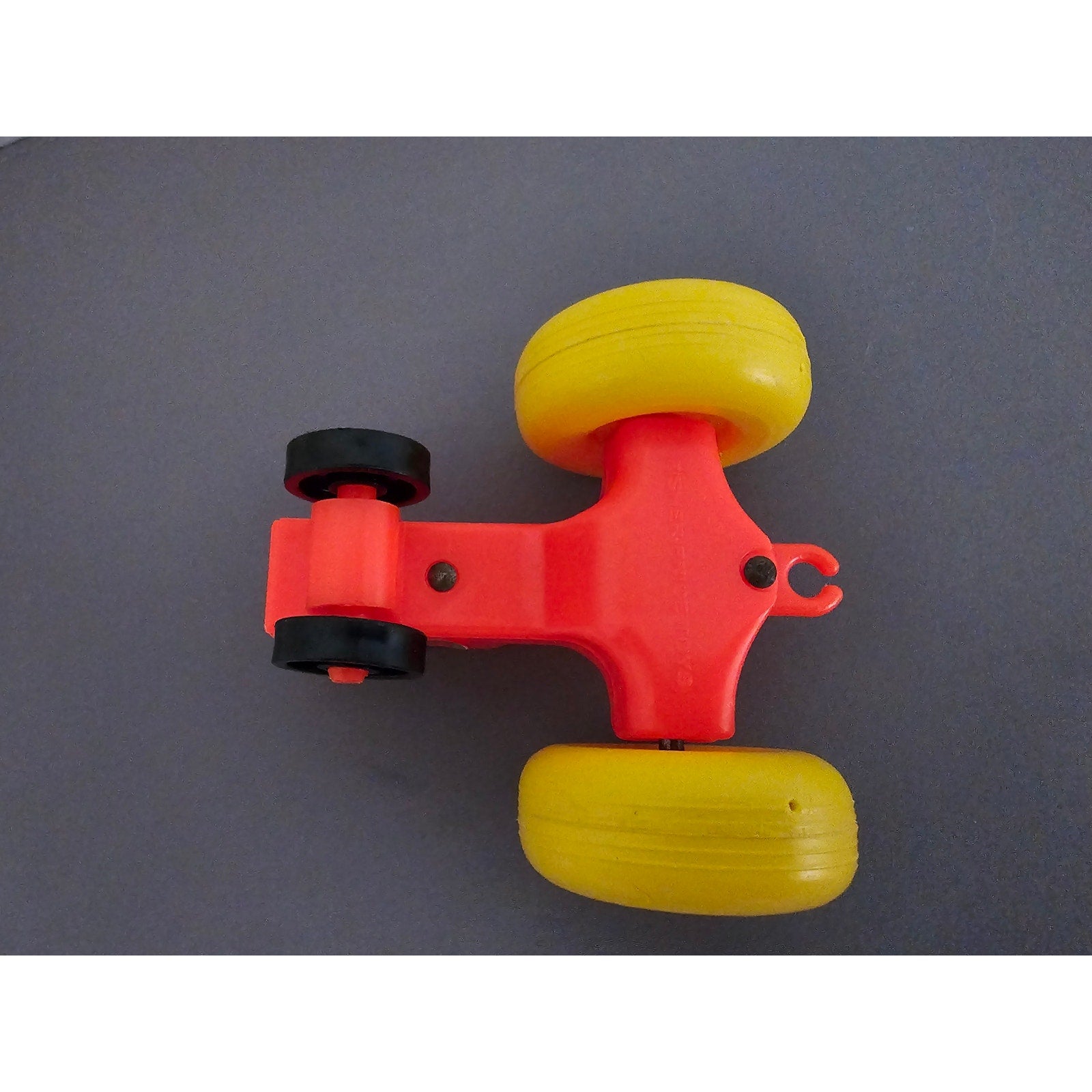 Vintage Fisher-Price Little People Yellow Farm Tractor - Made in the USA