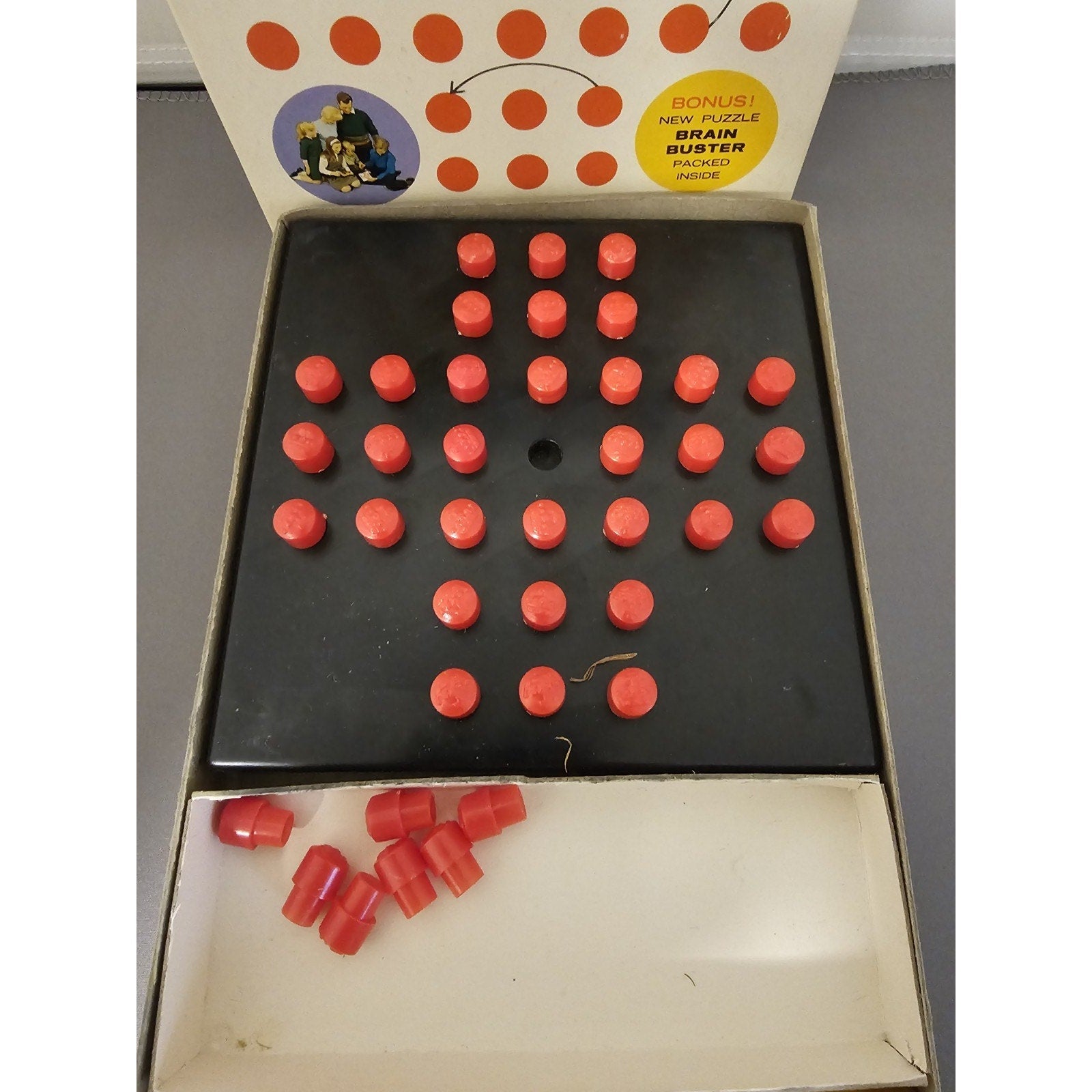 Vintage Hi-Q Puzzle Game by Kohner #120 for Entire Family - USA - Complete