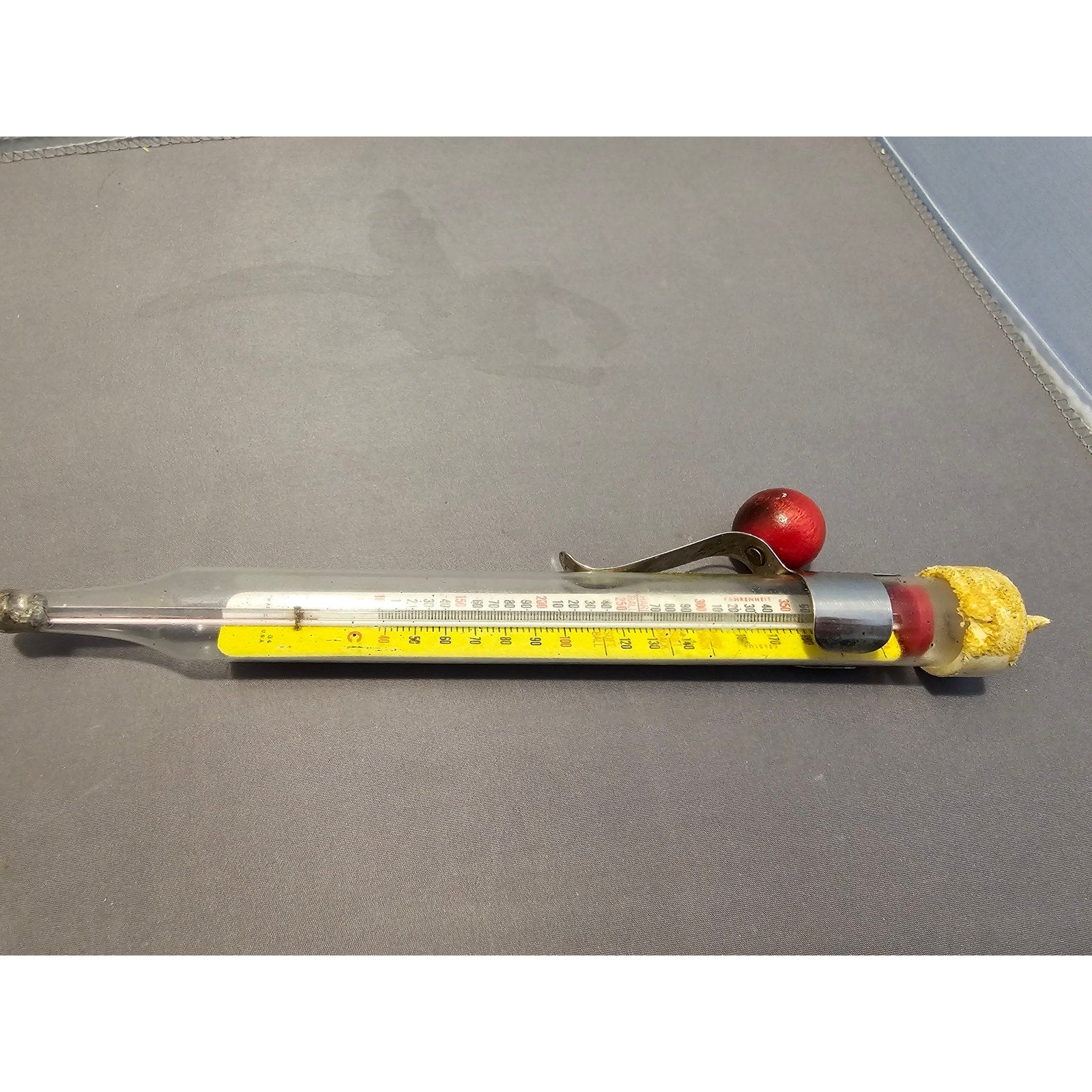Vintage AcuRite 34 Deep Frying Candy, Icing Thermometer by Chaney Instrument