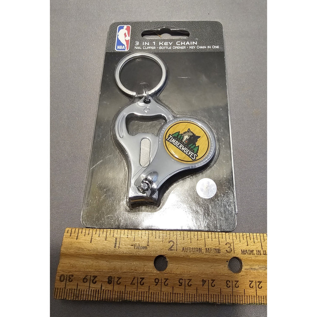 Minnesota Timberwolves 3 in 1 Keychain Nail Clipper Bottle Opener - "Trees" NBA