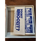 Vintage 1985 Pocket WHOOZIT #162 Strategy Game - Entertainment Picture Trivia